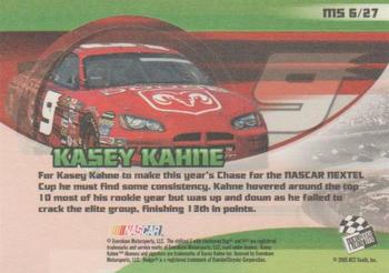 2005 Press Pass Collectors Series Making the Show #MS 6 Kasey Kahne Back