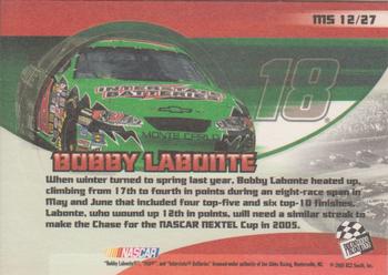 2005 Press Pass Collectors Series Making the Show #MS 12 Bobby Labonte Back