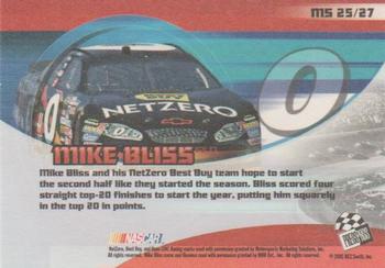 2005 Press Pass Collectors Series Making the Show #MS 25 Mike Bliss Back