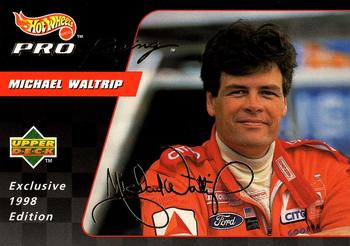 1998 Upper Deck Hot Wheels Pro Racing #F8 Michael Waltrip Front
