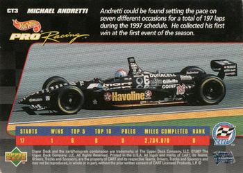 1998 Upper Deck Hot Wheels Pro Racing CART #CT3 Michael Andretti Back