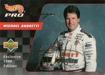 1998 Upper Deck Hot Wheels Pro Racing CART #CT3 Michael Andretti Front