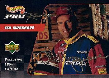 1998 Upper Deck Hot Wheels Pro Racing Preview Edition #M20 Ted Musgrave Front