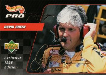 1998 Upper Deck Hot Wheels Pro Racing Preview Edition #M4 David Green Front