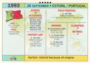 1994 PMC Ayrton Senna #157 Ayrton Senna Back
