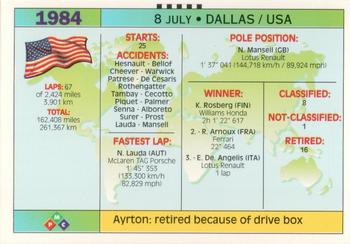 1994 PMC Ayrton Senna #9 Ayrton Senna Back