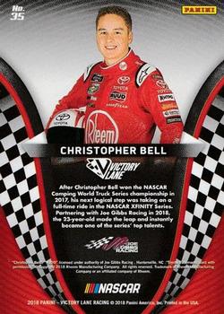2018 Panini Victory Lane - Blue #35 Christopher Bell Back