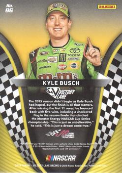 2018 Panini Victory Lane - Gold #96 Kyle Busch Back