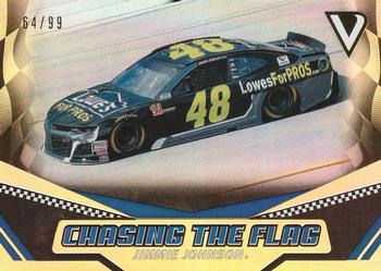 2018 Panini Victory Lane - Chasing the Flag Gold #C4 Jimmie Johnson Front