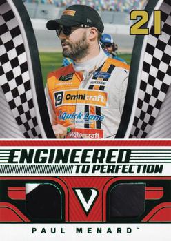 2018 Panini Victory Lane - Engineered to Perfection Green #EP-PM Paul Menard Front