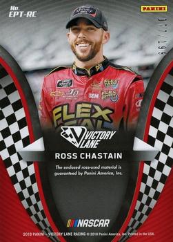 2018 Panini Victory Lane - Engineered to Perfection Triple Materials Gold #EPT-RC Ross Chastain Back