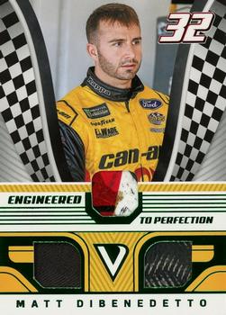 2018 Panini Victory Lane - Engineered to Perfection Triple Materials Green #EPT-MD Matt DiBenedetto Front