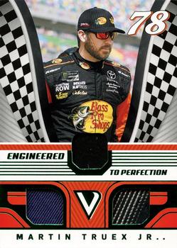 2018 Panini Victory Lane - Engineered to Perfection Triple Materials Green #EPT-MT Martin Truex Jr. Front