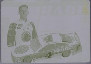 2018 Panini Victory Lane - Race Day Printing Plates Yellow #RD2 Kevin Harvick Front