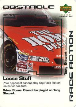 2000 Upper Deck Racing Challenge - Race Action #07RA Tony Stewart Front