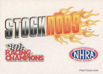 2002 Racing Champions Stock Rods #5 John Force Back