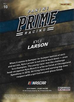2018 Panini Prime #10 Kyle Larson Back