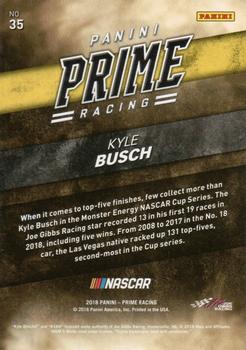 2018 Panini Prime #35 Kyle Busch Back
