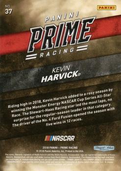 2018 Panini Prime #37 Kevin Harvick Back