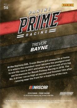 2018 Panini Prime #56 Trevor Bayne Back