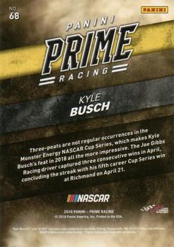 2018 Panini Prime #68 Kyle Busch Back