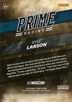 2018 Panini Prime #77 Kyle Larson Back