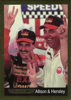 1992 Speedway Limited Edition Number 4 #NNO Davey Allison / Jimmy Hensley Front