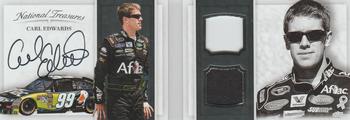 2017 Panini National Treasures - Booklet - Combo Material Signatures #BCM-ED Carl Edwards Front
