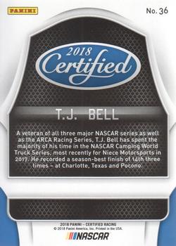 2018 Panini Certified - Red #36 T.J. Bell Back