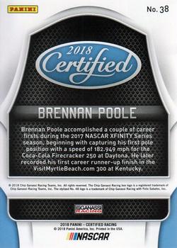 2018 Panini Certified - Red #38 Brennan Poole Back