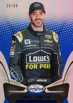 2018 Panini Certified - Blue #1 Jimmie Johnson Front