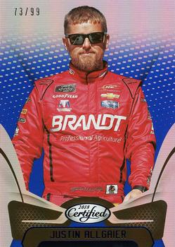 2018 Panini Certified - Blue #64 Justin Allgaier Front