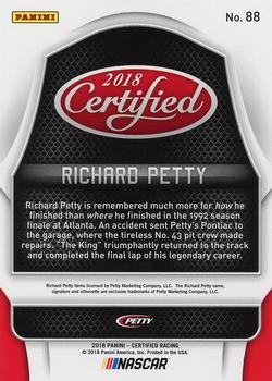 2018 Panini Certified - Gold #88 Richard Petty Back
