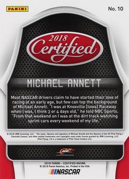 2018 Panini Certified - Purple #10 Michael Annett Back