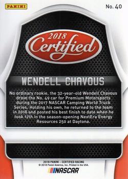 2018 Panini Certified - Purple #40 Wendell Chavous Back