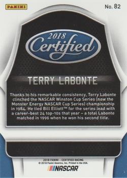 2018 Panini Certified - Mirror Gold #82 Terry Labonte Back