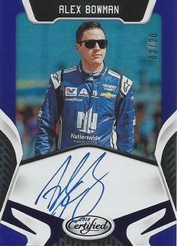 2018 Panini Certified - Certified Signatures Blue #CS-AB Alex Bowman Front