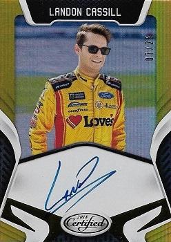 2018 Panini Certified - Certified Signatures Gold #CS-LC Landon Cassill Front