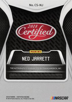 2018 Panini Certified - Certified Signatures Gold #CS-NJ Ned Jarrett Back