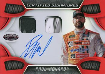2018 Panini Certified - Certified Signature Swatches Red #CSS-PM Paul Menard Front