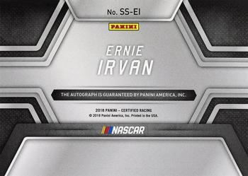 2018 Panini Certified - Signing Sessions Blue #SS-EI Ernie Irvan Back