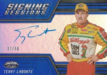 2018 Panini Certified - Signing Sessions Blue #SS-TL Terry Labonte Front