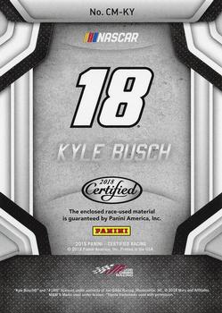 2018 Panini Certified - Complete Materials Blue #CM-KY Kyle Busch Back