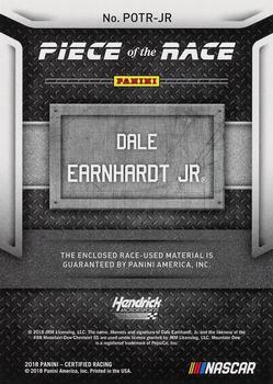 2018 Panini Certified - Piece of the Race Relics #POTR-JR Dale Earnhardt Jr Back