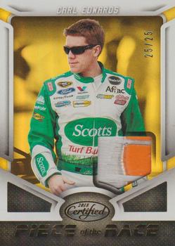 2018 Panini Certified - Piece of the Race Relics Gold #POTR-CE Carl Edwards Front