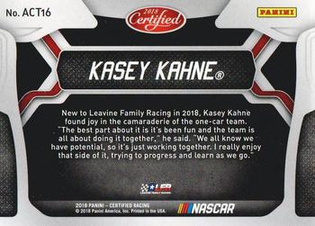 2018 Panini Certified - All-Certified Team #ACT16 Kasey Kahne Back