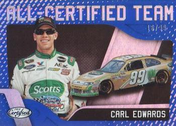 2018 Panini Certified - All-Certified Team Blue #ACT4 Carl Edwards Front