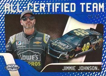 2018 Panini Certified - All-Certified Team Blue #ACT5 Jimmie Johnson Front