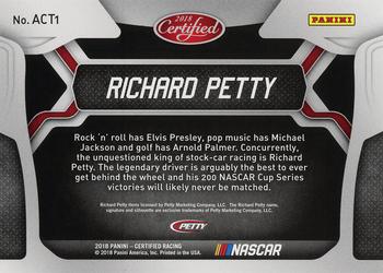 2018 Panini Certified - All-Certified Team Green #ACT1 Richard Petty Back