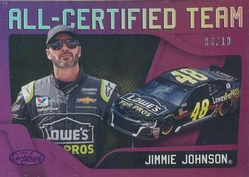 2018 Panini Certified - All-Certified Team Mirror Purple #ACT5 Jimmie Johnson Front